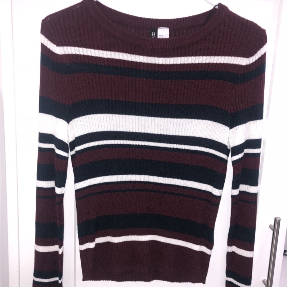 Red, Black and White Sweater